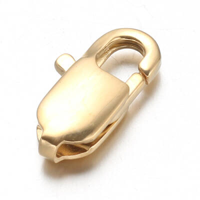 Ion Plating(IP) 304 Stainless Steel Lobster Claw Clasps