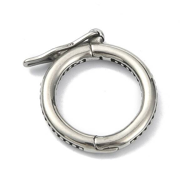 Tibetan Style 316 Surgical Stainless Steel Twister Clasps