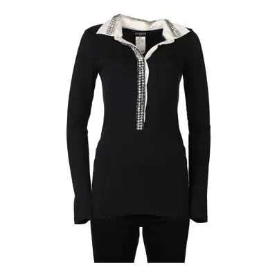 Richmond Long Sleeve Polo Shirt - Medium Black Cotton