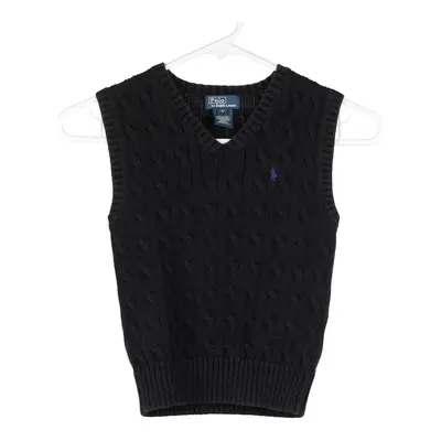 Age 5 Ralph Lauren Crochet Top - Small Black Cotton