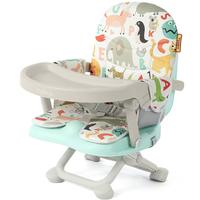 YOLEO Baby Booster Seat, Portable Toddler High Chair with Removable Tray & Seat Pad, Adjustable Height, Light...