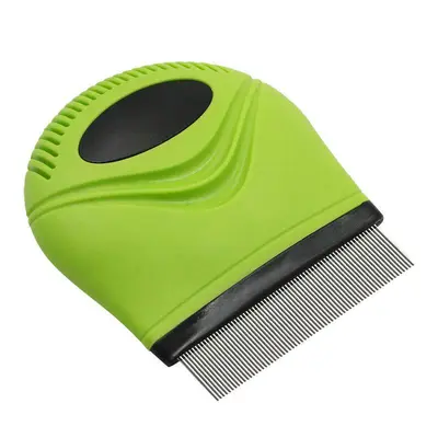 Pet Life® Grazer Handheld Flea & Tick Comb - Green