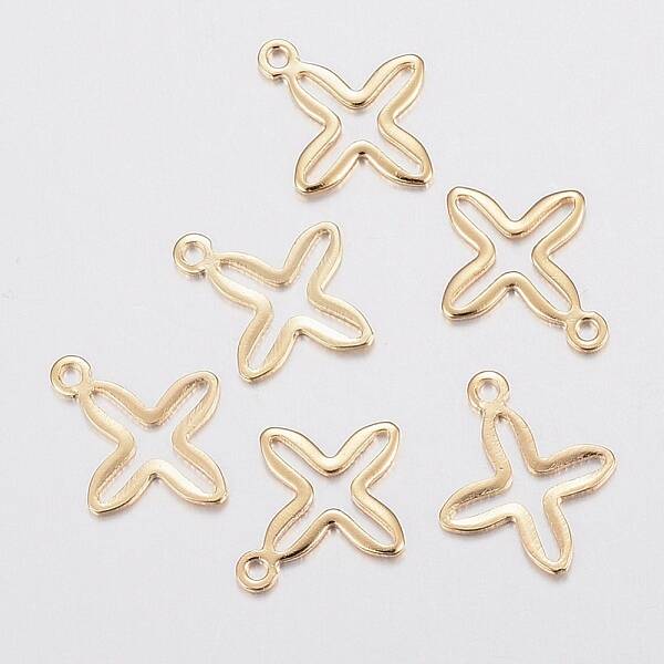 201 Stainless Steel Tiny Cross Charms