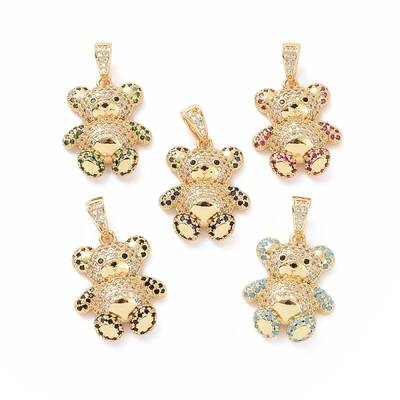 Brass Cubic Zirconia Pendants