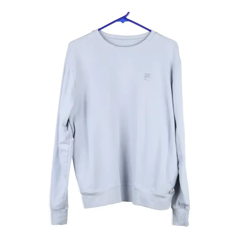 Fila Sweatshirt - Large Blue Cotton Blend