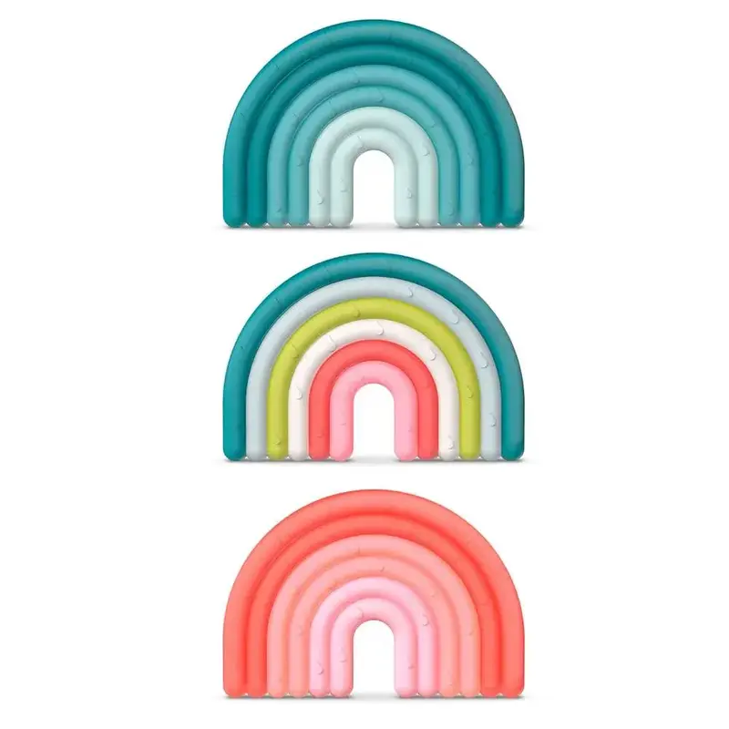 Suavinex Silicone Teething Step 1 Rainbow x1