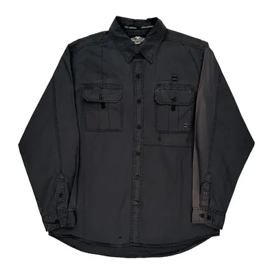 Motorcycle Harley Davidson Graphic Shirt - XL Black Cotton