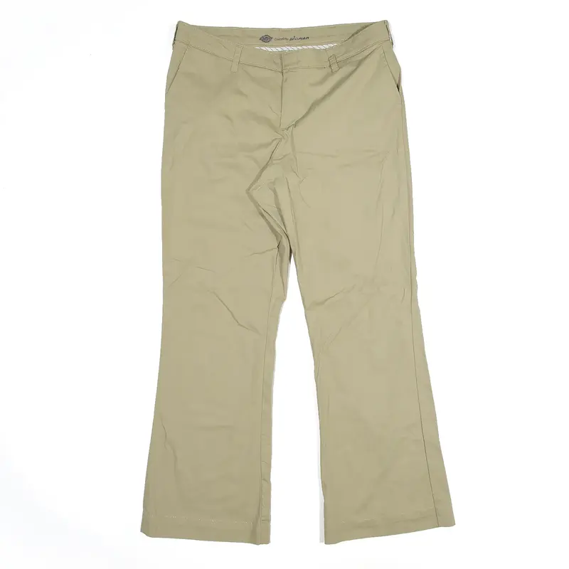 Trousers Beige Slim Bootcut Womens W34 L28