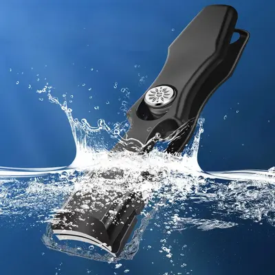 Anti-splash Nail Clipper, Wide Jaw Opening Manicure Fingernail Cutter, Thick Hard Ingrown Toenail Cutics Scissors Tool with P...