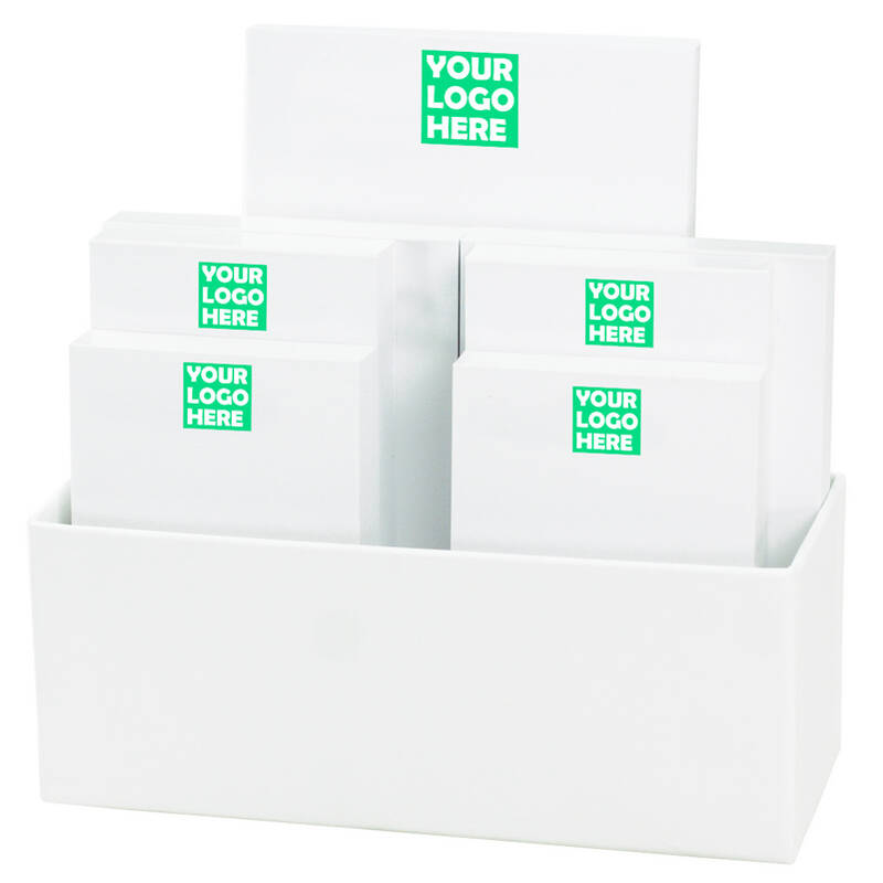 Your Logo 7-Tablet Set - White with Linen holder