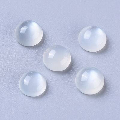 Natural White Moonstone Cabochons