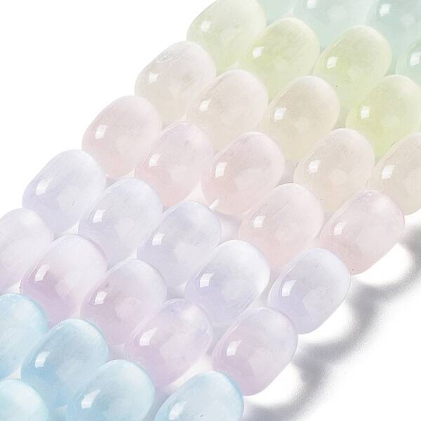 Natural Selenite Beads Strands