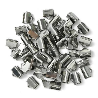 304 Stainless Steel Ribbon Crimp Ends