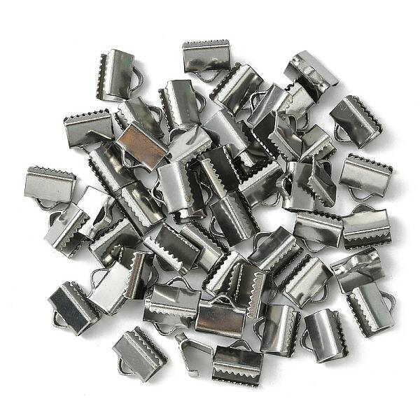 304 Stainless Steel Ribbon Crimp Ends