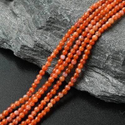 Natural South Red Agate Beads Strands