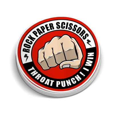 Throat Punch Hardhat Sticker