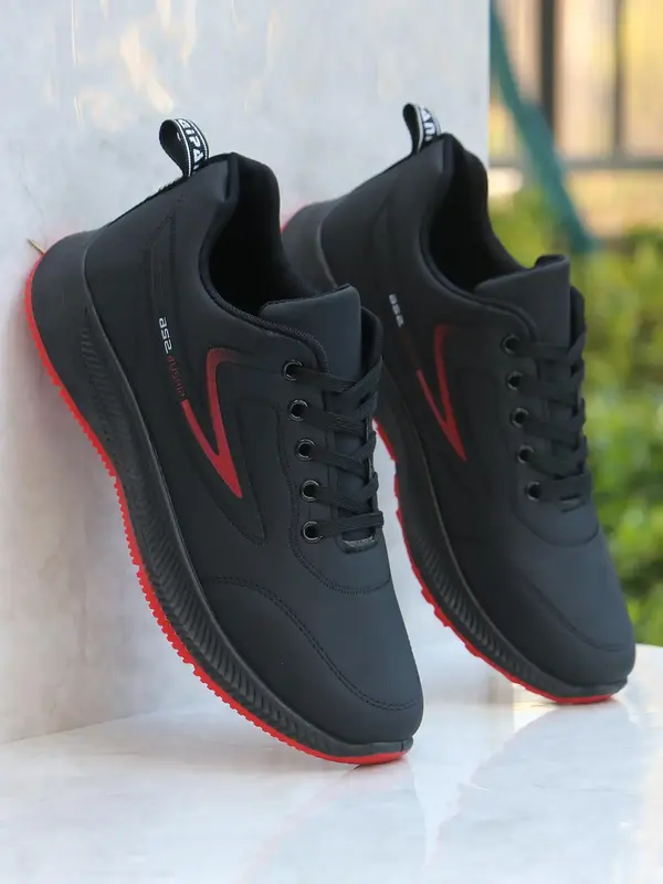 Men's Sporty Minimalist Soft Sneakers, 1 Pair Trendy Non-slip Sports Shoes, Comfy All-match Casual Running Sneakers for Daily...