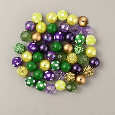 Mixed Style Acrylic Beads