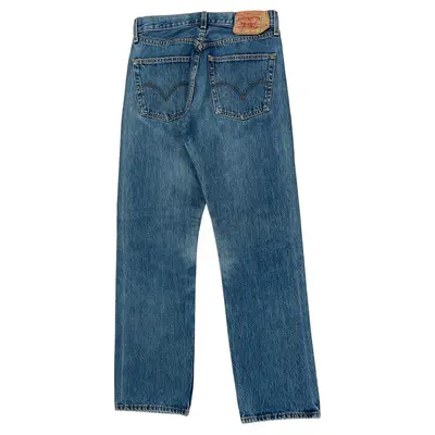 501 Levis Jeans - 30W 33L Blue Cotton
