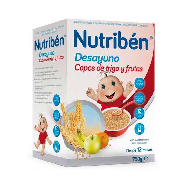 Nutribén Breakfast Flakes Wheat Fruit 750g