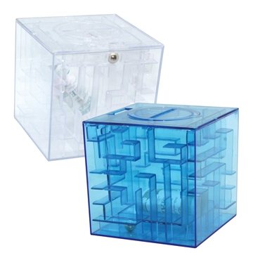 150 Custom Money Maze Cube Bank - 3.5