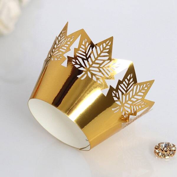 Thanksgiving Day Theme Maple Leaf Paper Baking Cups