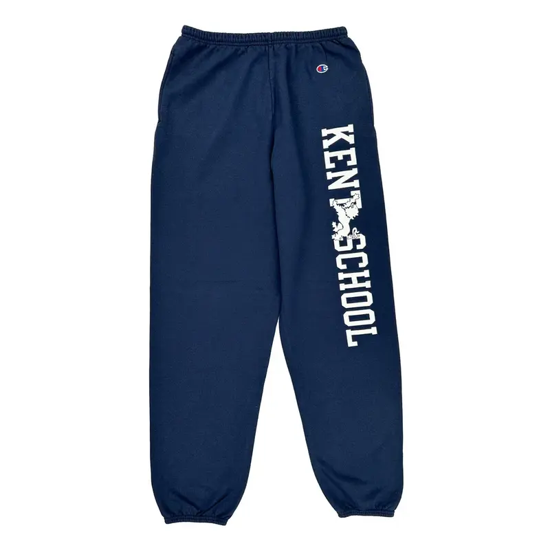 Kent School Champion Joggers - Large Navy Cotton Blend