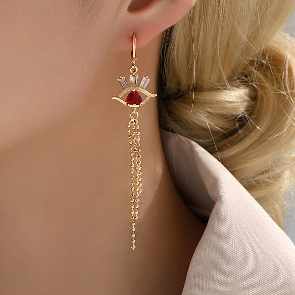 Fashionable Classic Tassel Hoop Earrings