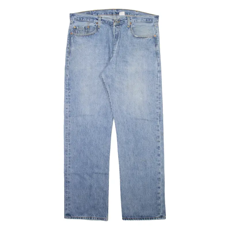 LEVI'S Mens Jeans Blue Regular Straight Stone Wash W38 L32