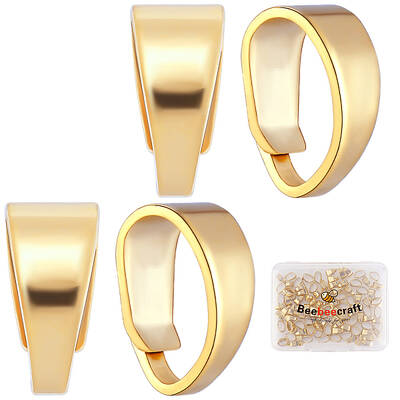 100Pcs Brass Snap on Bails
