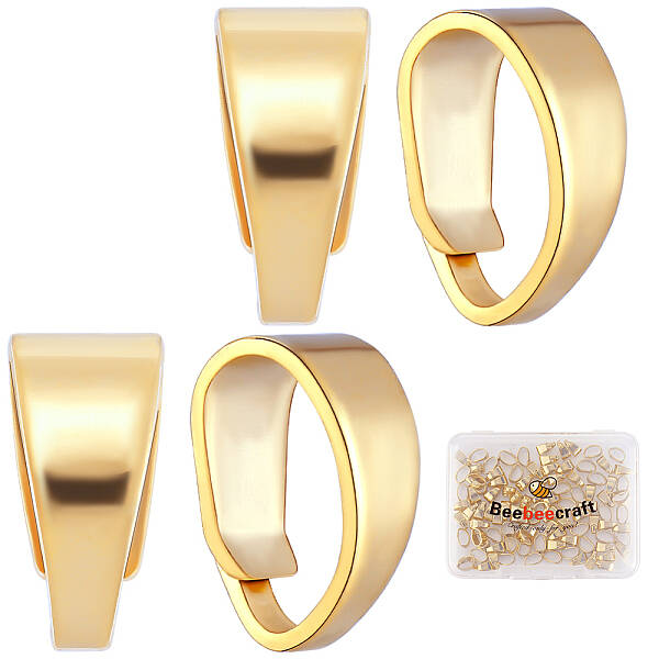 100Pcs Brass Snap on Bails