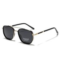 Fit Small Face Back To School Sunglasses for Travel Use, Fashion Fall/Summer 2025 Geometric Frame Double Beam