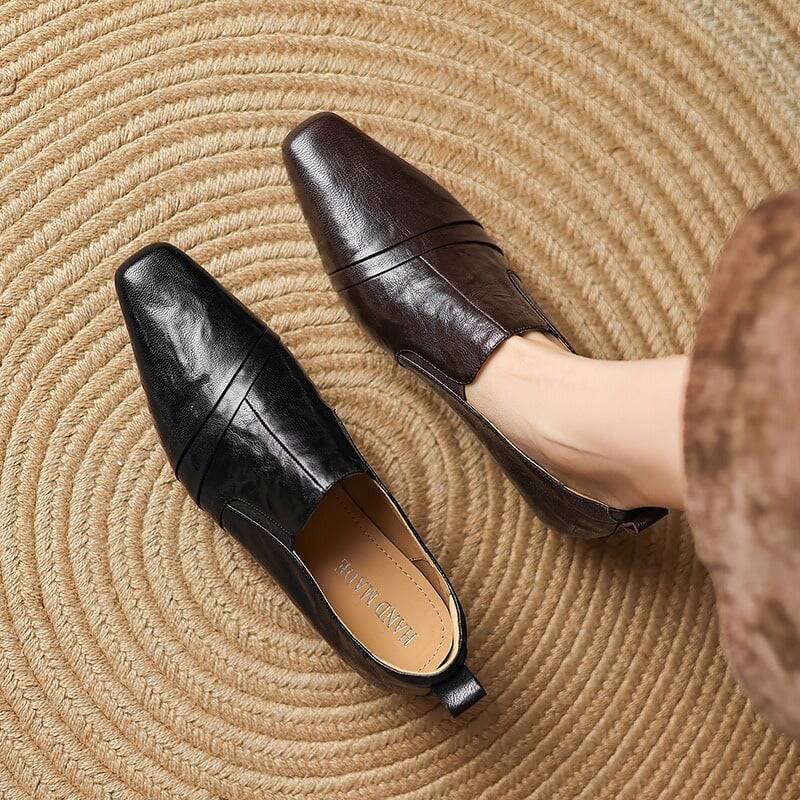 CHIKO Begum Pointy Toe Block Heels Loafers Shoes