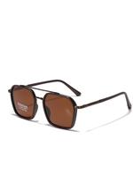 Vintage Geometric Frame Polarized Glasses, High Quality Sunglasses, Trendy Casual Glasses for Travel Use, Fashion Accessories...