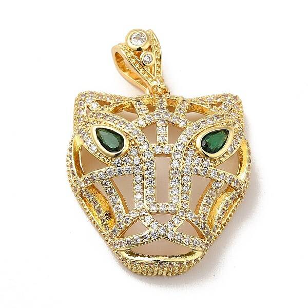 Brass Clear Cubic Zirconia Pendants