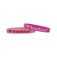 i love boobies! Mini Cutie Pink Bracelet Pack
