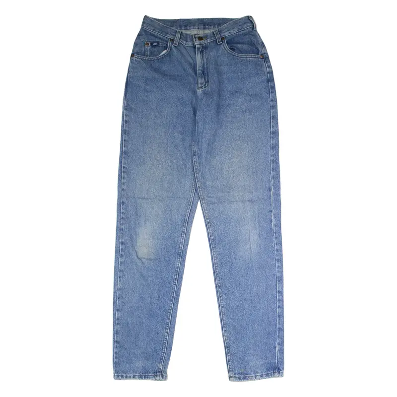 LEE Womens Jeans Blue Regular Straight Stone Wash W28 L33