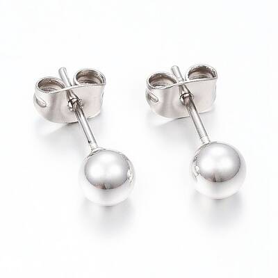 304 Stainless Steel Stud Earrings