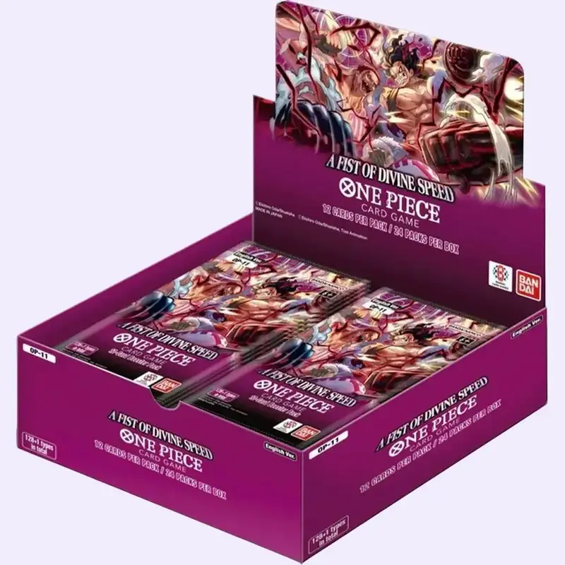[ENG] One Piece OP11 A Fist of Divine Speed Booster Box Pulling Cards One Piece non-sports trading collection box Tcg Packs J...