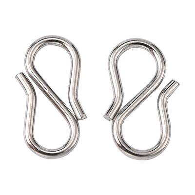 Tarnish Resistant 304 Stainless Steel S-Hook Clasps