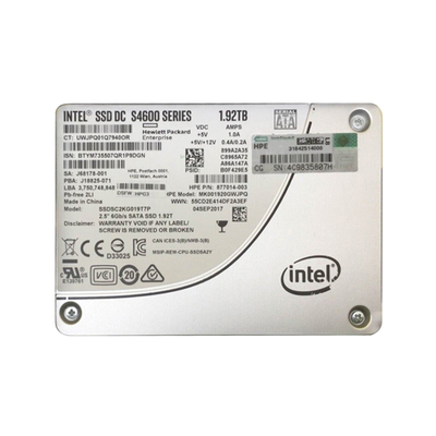 HP 877014-003 | 1.92TB SATA 6Gb/s Hot-Pluggable Mixed Use 2.5-Inch Enterprise Solid State Drive for ProLiant Server and Stora...