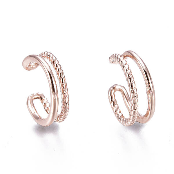 Brass Cuff Earrings