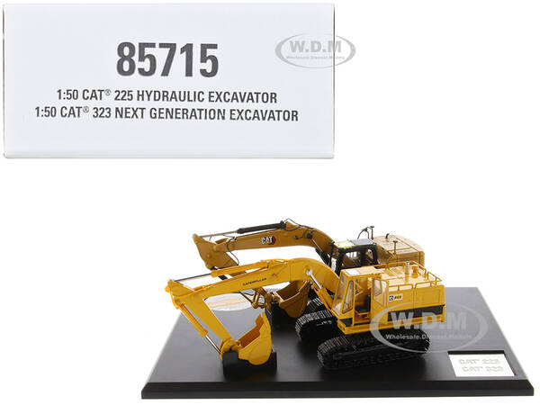 CAT Caterpillar 225 Hydraulic Escavator and CAT Caterpillar 323 Next Generation Hydraulic Escavator Set of 2 pieces \