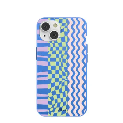 Electric Blue Mixed Up iPhone 14/16e Case