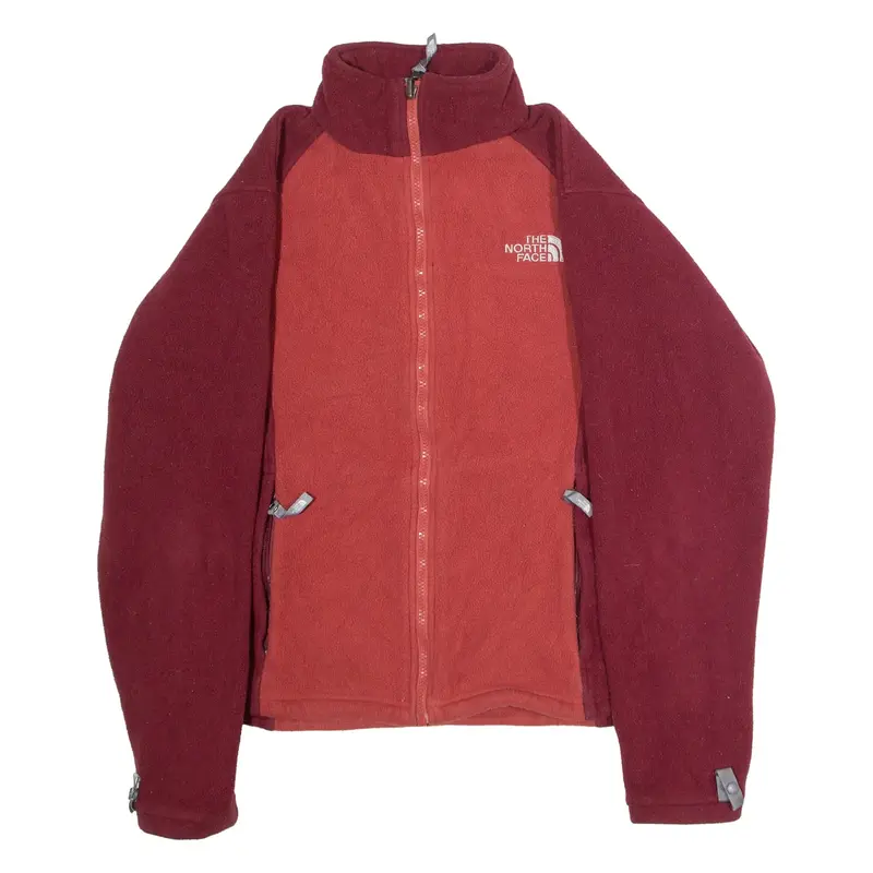 THE NORTH FACE Womens Fleece Jacket Red Colourblock M