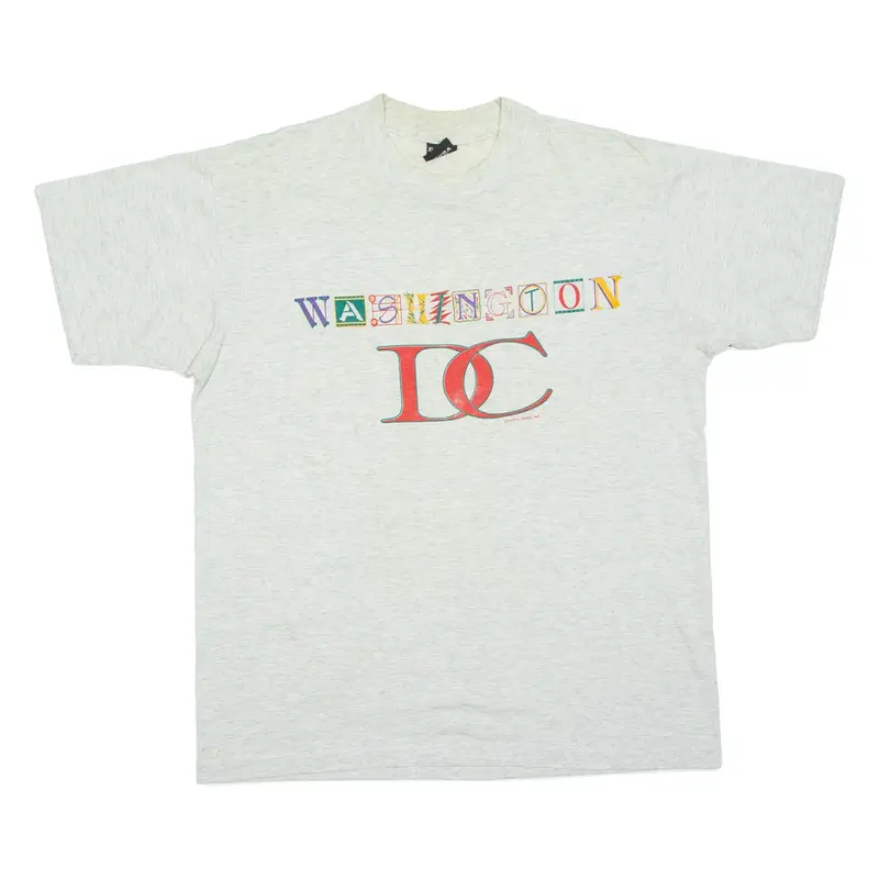 Washington Dc Mens T-Shirt Grey USA XL
