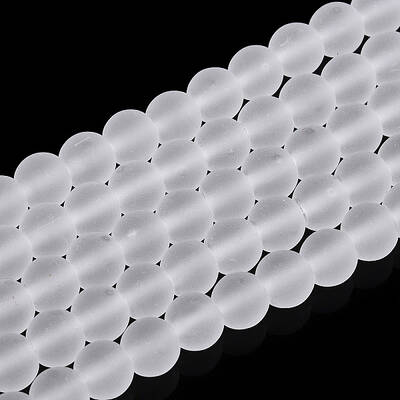 Transparent Glass Beads Strands