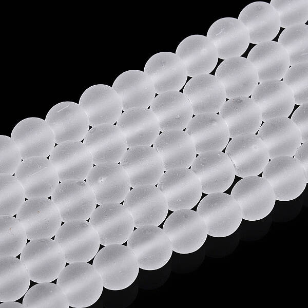 Transparent Glass Beads Strands