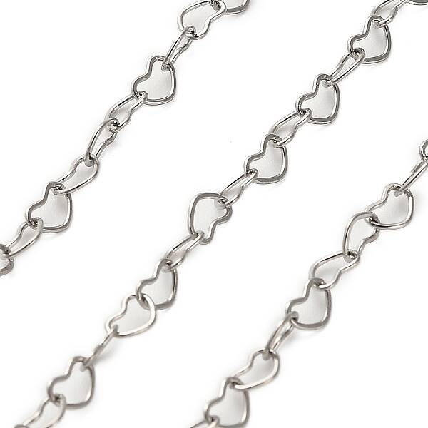 304 Stainless Steel Heart Link Chains