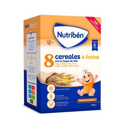 Nutribén 8 Cereals and Honey 4 Fruits 600g